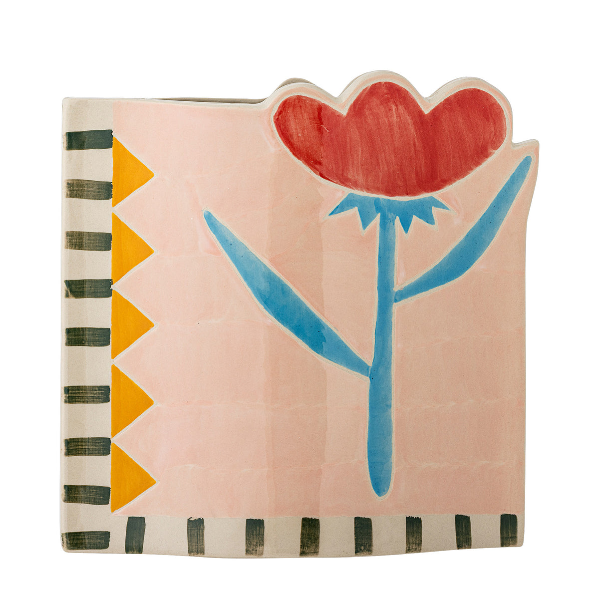 Vinia Vase, Bunt, Steingut in Multi präsentiert im Onlineshop von KAQTU Design AG. Vase ist von Bloomingville