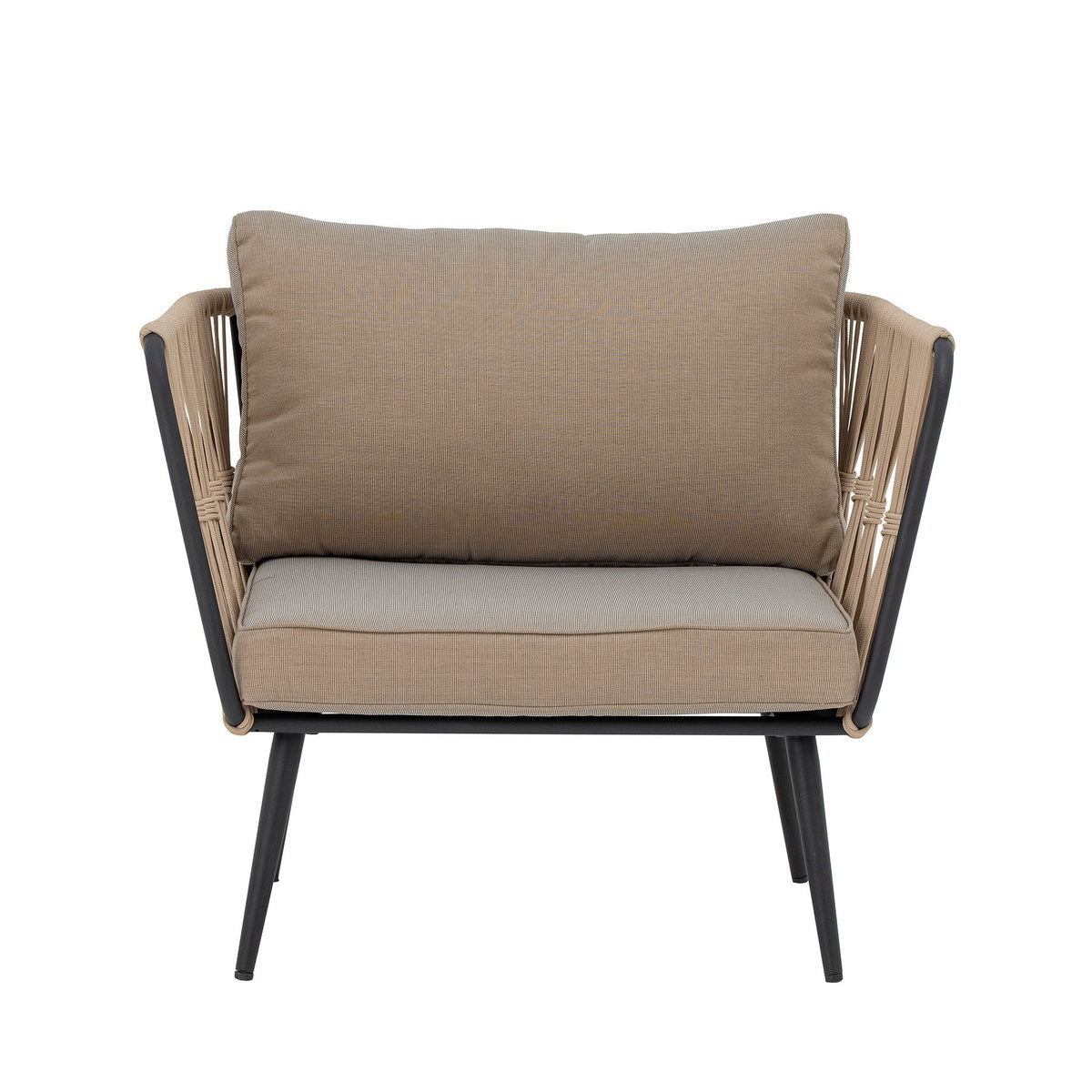 Pavone Loungesessel, Braun, Metall in Brown präsentiert im Onlineshop von KAQTU Design AG. Outdoor-Sessel mit Armlehnen ist von Bloomingville