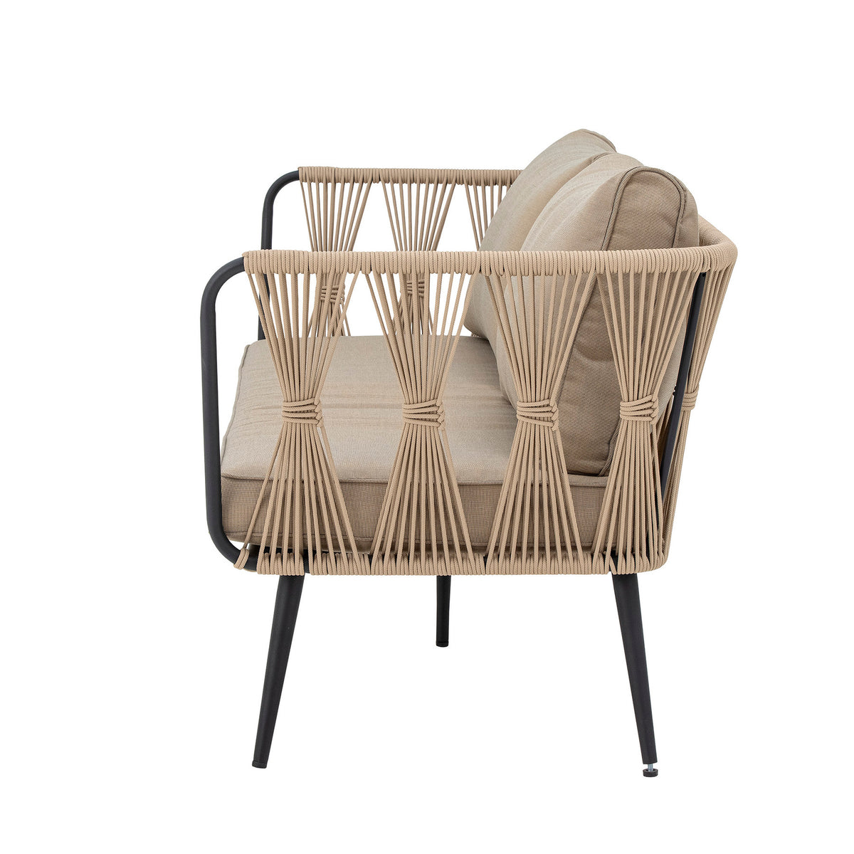 Pavone Sofa, Braun, Metall in Brown präsentiert im Onlineshop von KAQTU Design AG. 2er Sofa ist von Bloomingville