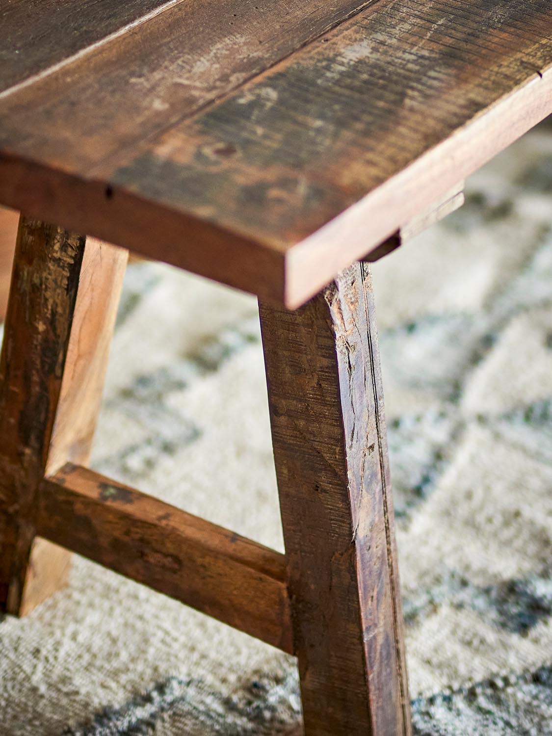 Brosse Bank, Braun, Recyceltes Holz in Brown präsentiert im Onlineshop von KAQTU Design AG. Sitzbank ist von Creative Collection