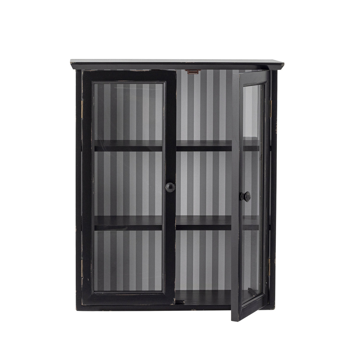 Hazem Kabinett, Schwarz, Tannenholz in Schwarz präsentiert im Onlineshop von KAQTU Design AG. Standregal ist von Creative Collection