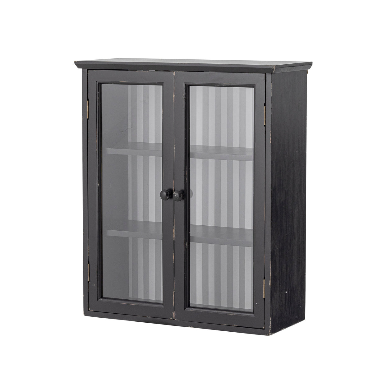 Hazem Kabinett, Schwarz, Tannenholz in Schwarz präsentiert im Onlineshop von KAQTU Design AG. Standregal ist von Creative Collection