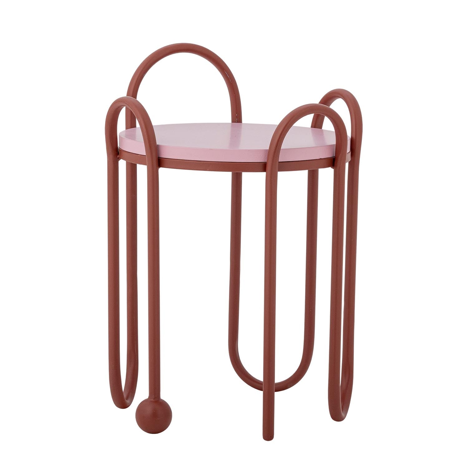 Whimsica Beistelltisch, Rot, Metall in Rot präsentiert im Onlineshop von KAQTU Design AG. Standregal ist von Bloomingville