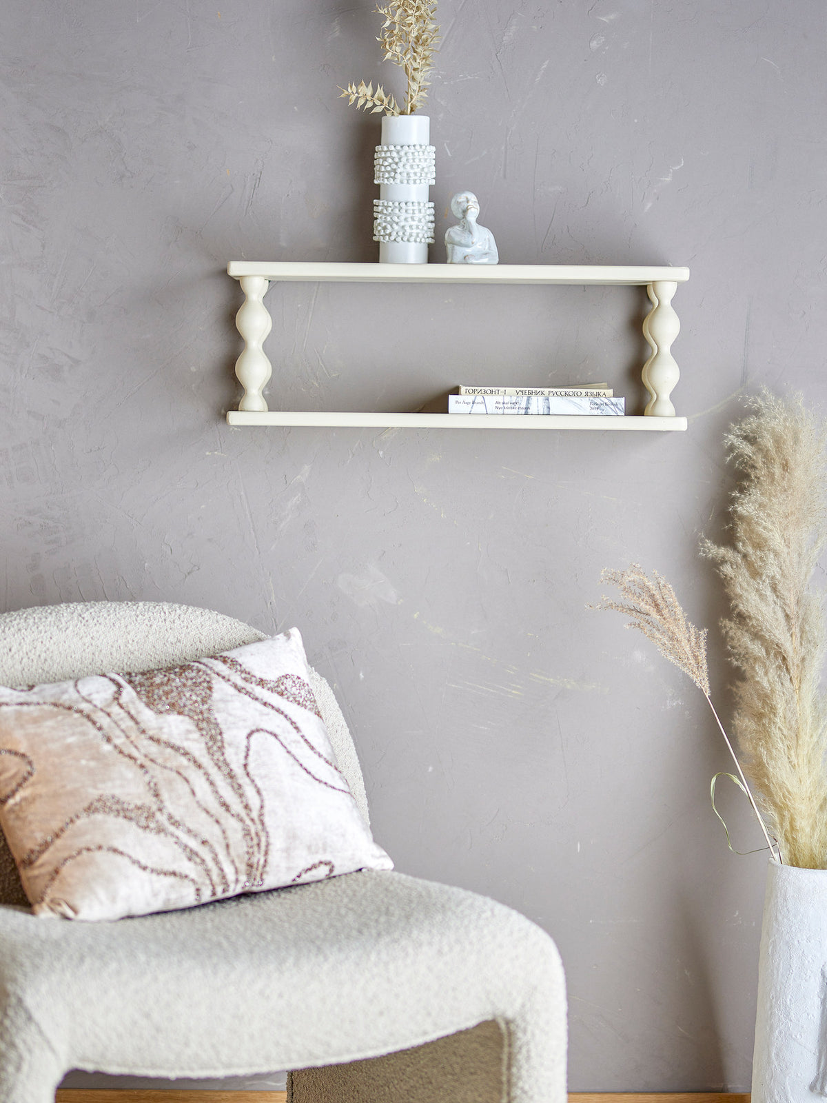 Salino Regal, Weiss, MDF in Weiss präsentiert im Onlineshop von KAQTU Design AG. Wandregal ist von Bloomingville