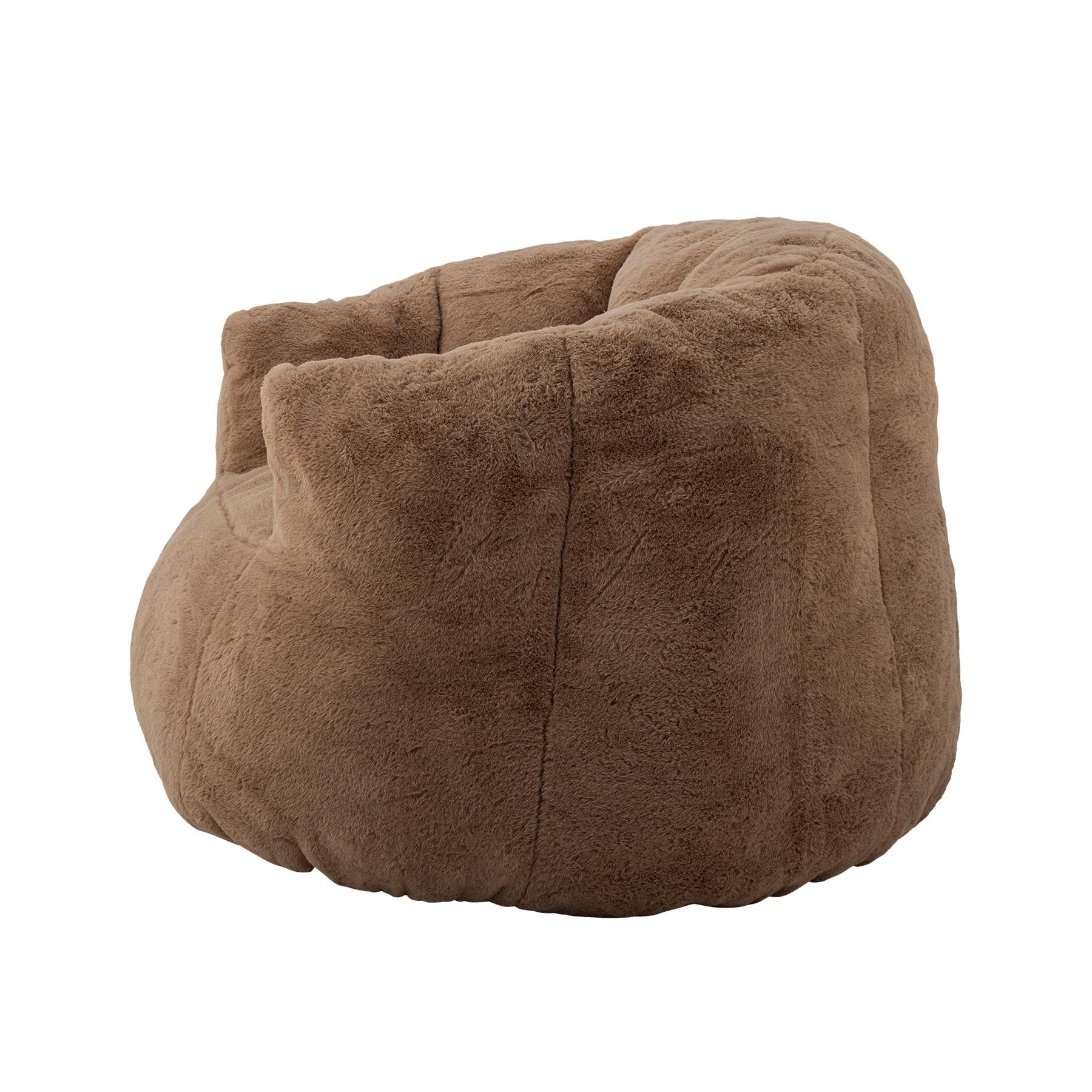 Kari Loungesessel, Braun, Polyester in Brown präsentiert im Onlineshop von KAQTU Design AG. Sessel ist von Bloomingville Mini