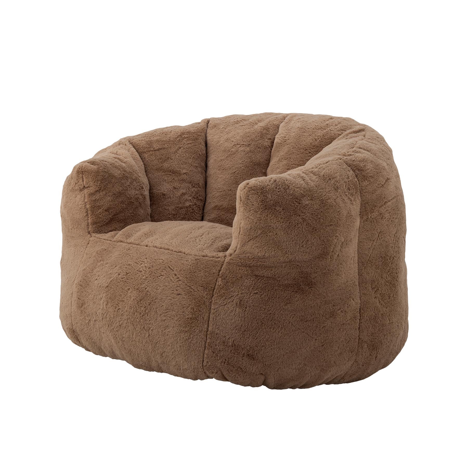 Kari Loungesessel, Braun, Polyester in Brown präsentiert im Onlineshop von KAQTU Design AG. Sessel ist von Bloomingville Mini