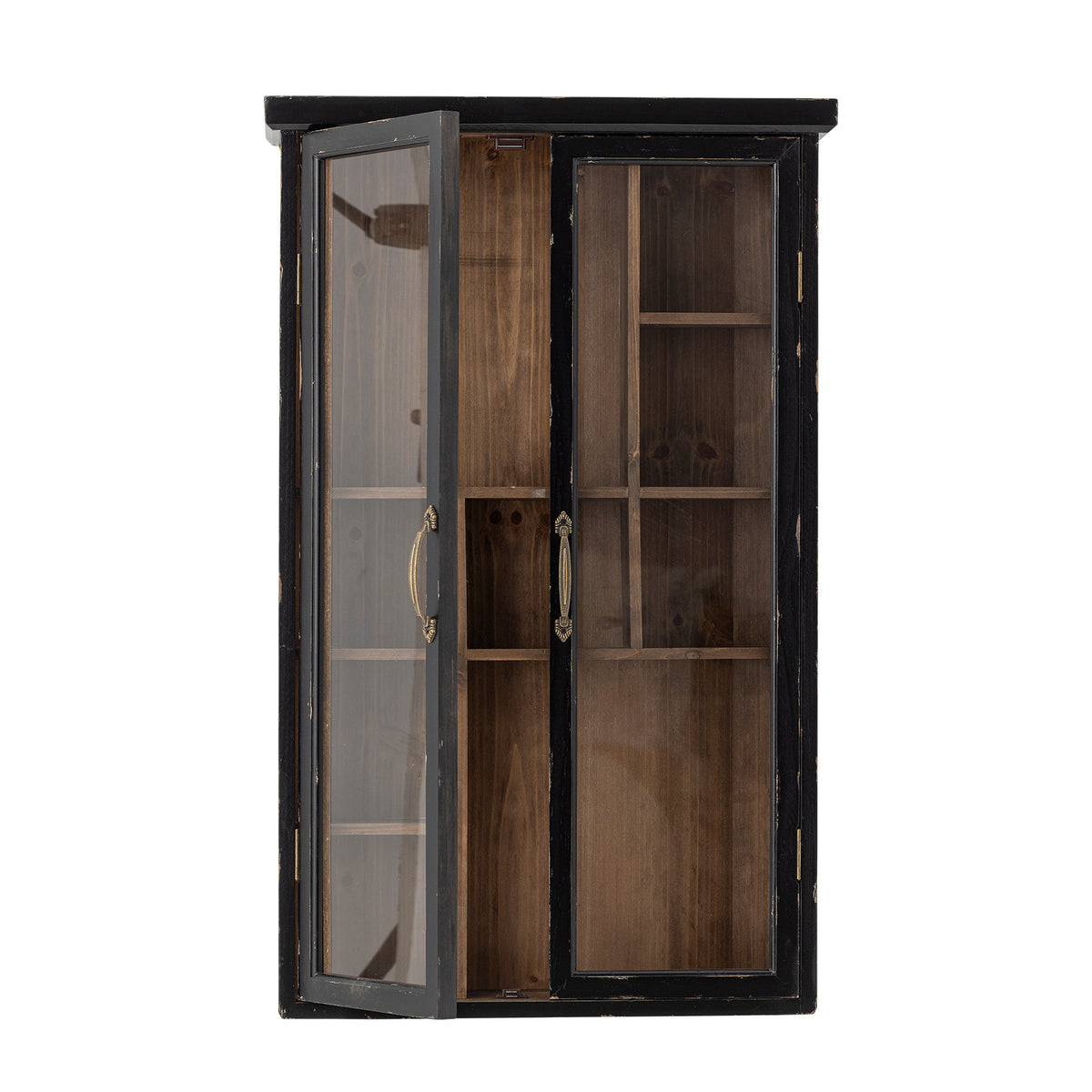 Hazem Kabinett, Schwarz, Tannenholz in Black präsentiert im Onlineshop von KAQTU Design AG. Cabinet ist von Creative Collection