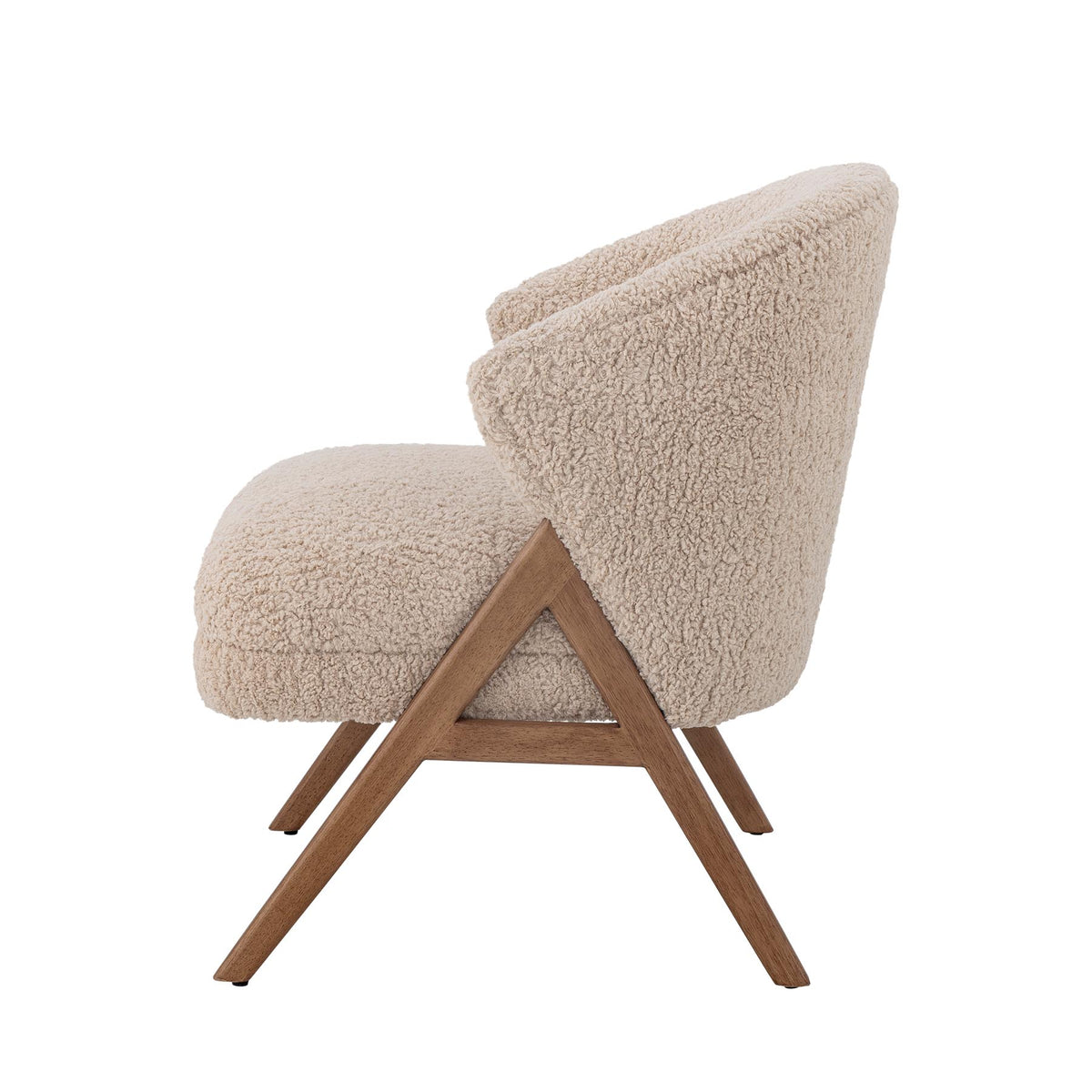 Camino Loungesessel, Natur, FSC®100%, Gummibaumholz in Nature präsentiert im Onlineshop von KAQTU Design AG. Sessel ist von Bloomingville