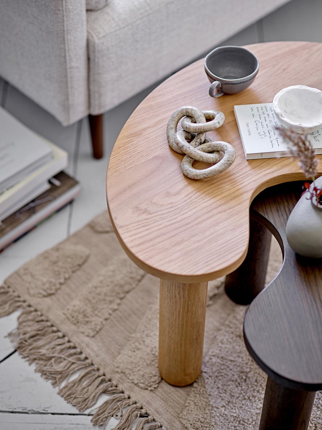Luppa Couchtisch, Natur, FSC®100%, Gummibaumholz in Nature präsentiert im Onlineshop von KAQTU Design AG. Beistelltisch ist von Bloomingville