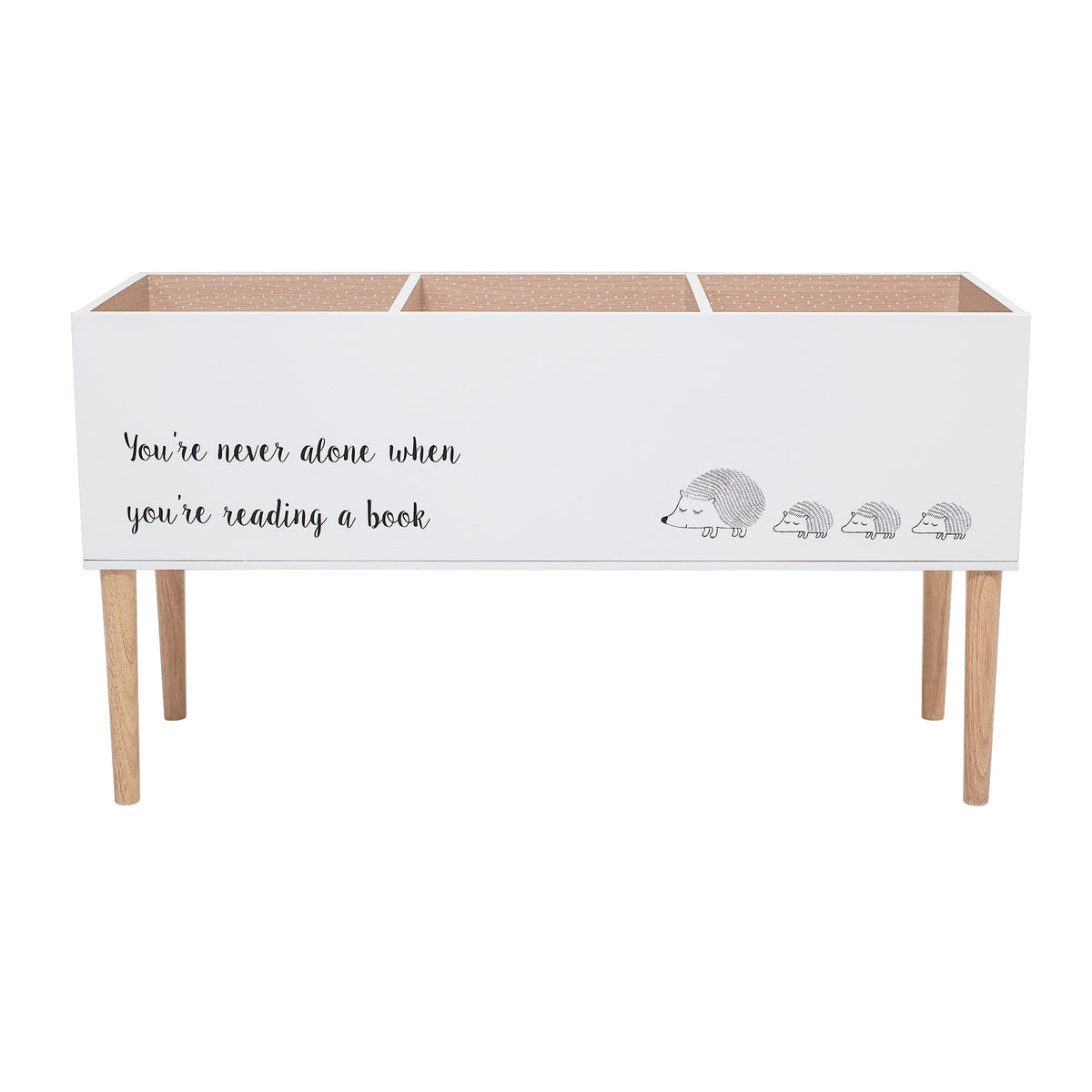 Salam Bücherständer, Weiss, FSC®100%, MDF in White präsentiert im Onlineshop von KAQTU Design AG. Bücherregal ist von Bloomingville Mini