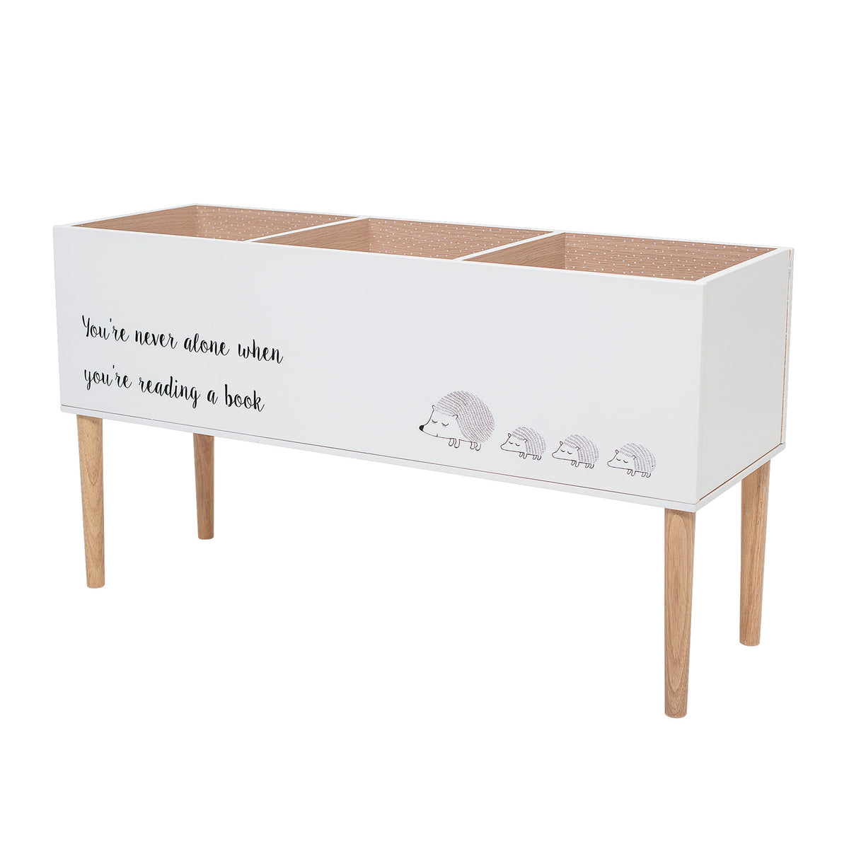Salam Bücherständer, Weiss, FSC®100%, MDF in White präsentiert im Onlineshop von KAQTU Design AG. Bücherregal ist von Bloomingville Mini