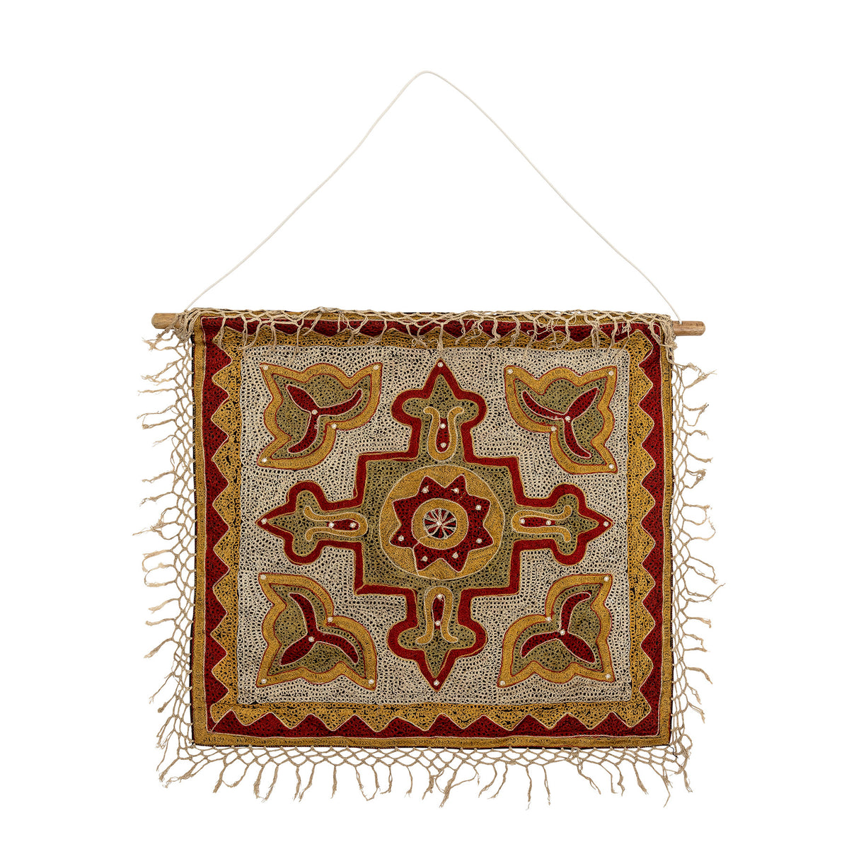 Mughal Wanddekoration, Rot, Baumwolle in Rot präsentiert im Onlineshop von KAQTU Design AG. Wanddeko ist von Creative Collection