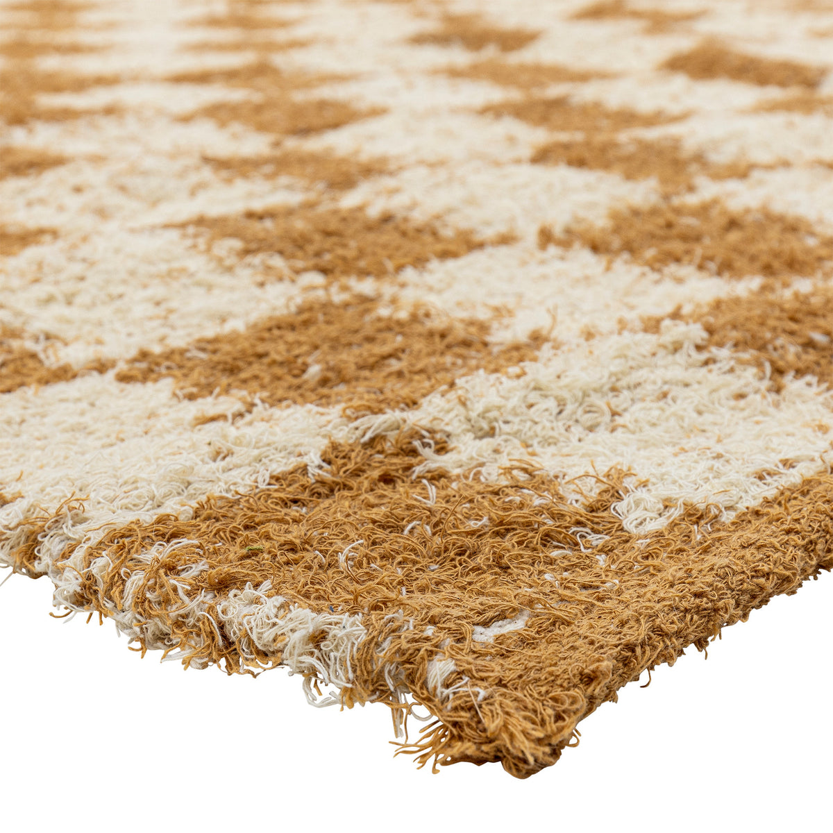Rechteckiger Chola Teppich in Beige aus Baumwolle mit geflochtener, garngefärbter Oberfläche, Masse 200 x 140 cm, von Bloomingville.