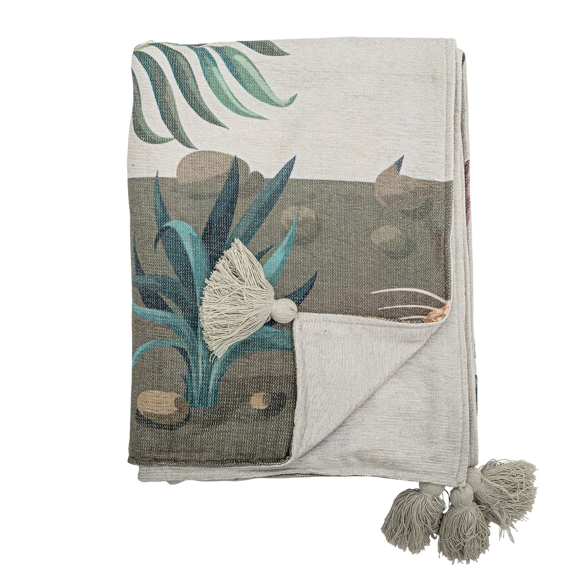 Peacock Decke, Grün, Polyester in Green präsentiert im Onlineshop von KAQTU Design AG. Bettüberwurf ist von Creative Collection