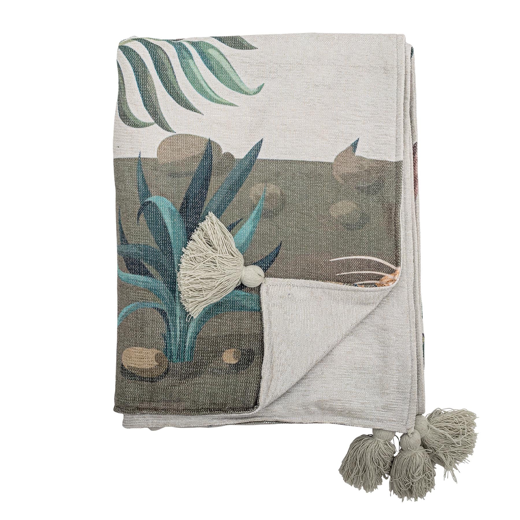 Peacock Decke, Grün, Polyester in Green präsentiert im Onlineshop von KAQTU Design AG. Bettüberwurf ist von Creative Collection