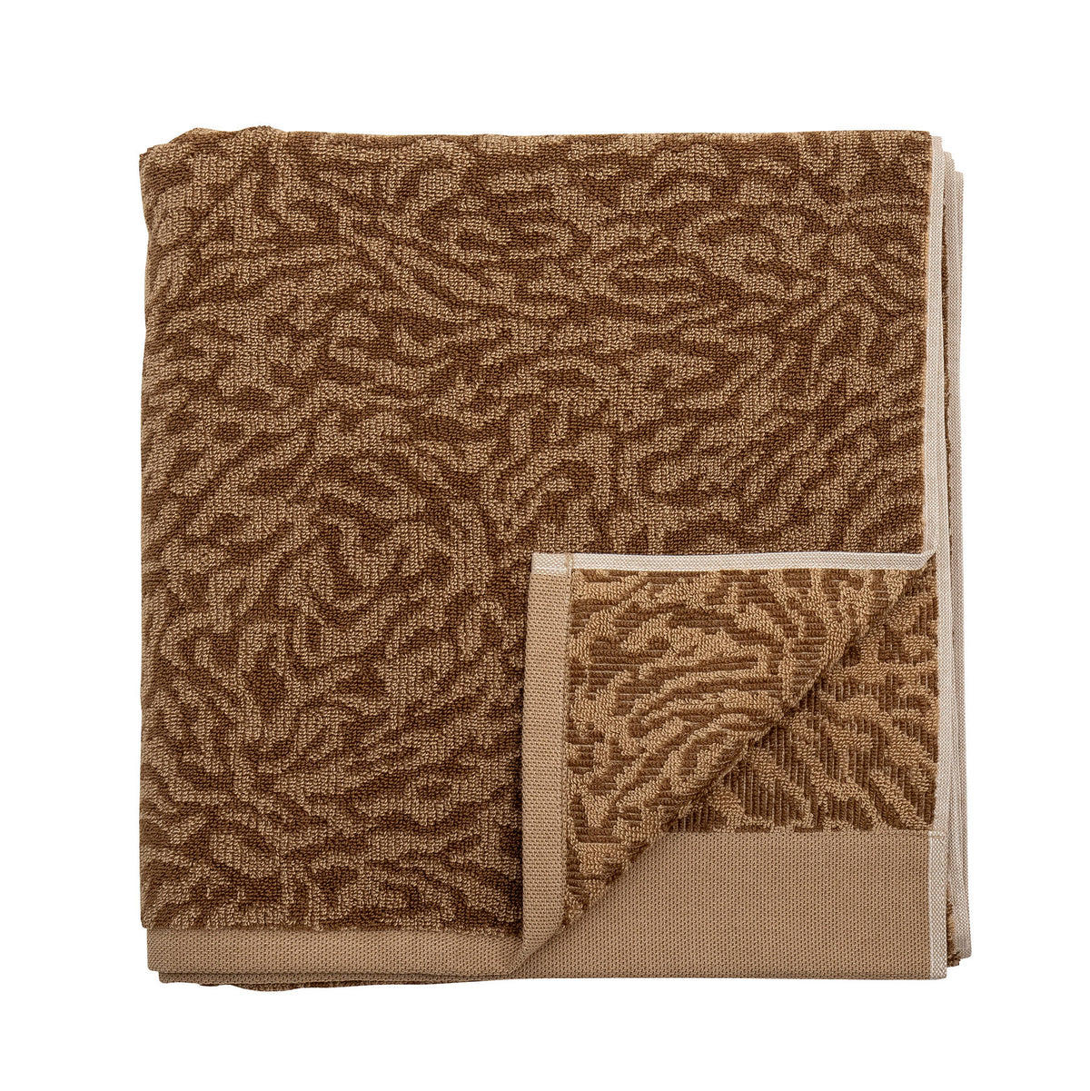 Kaysa Handtuch, Braun, Baumwolle in Brown präsentiert im Onlineshop von KAQTU Design AG. Handtuch ist von Bloomingville