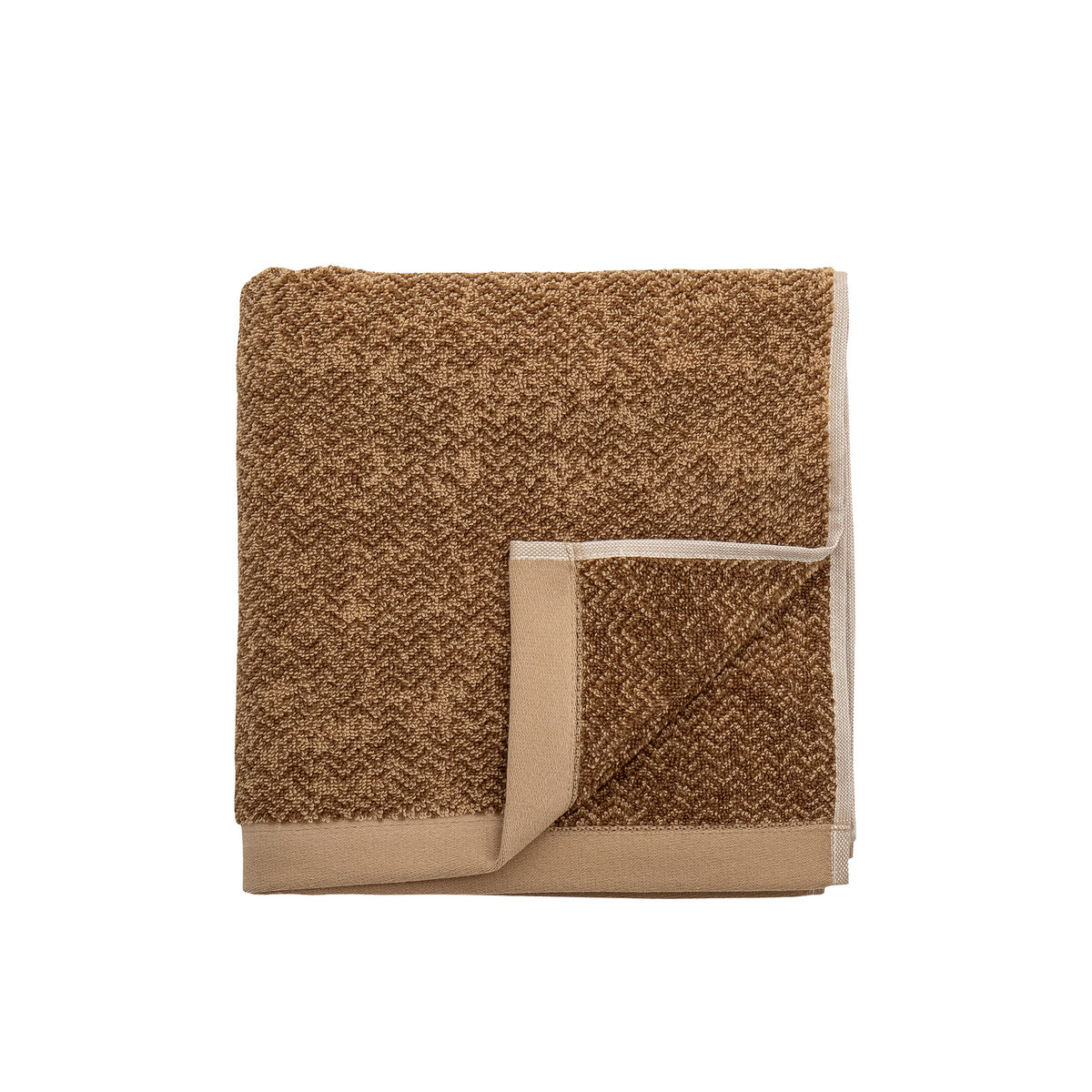 Kahla Handtuch, Braun, Baumwolle in Brown präsentiert im Onlineshop von KAQTU Design AG. Handtuch ist von Bloomingville