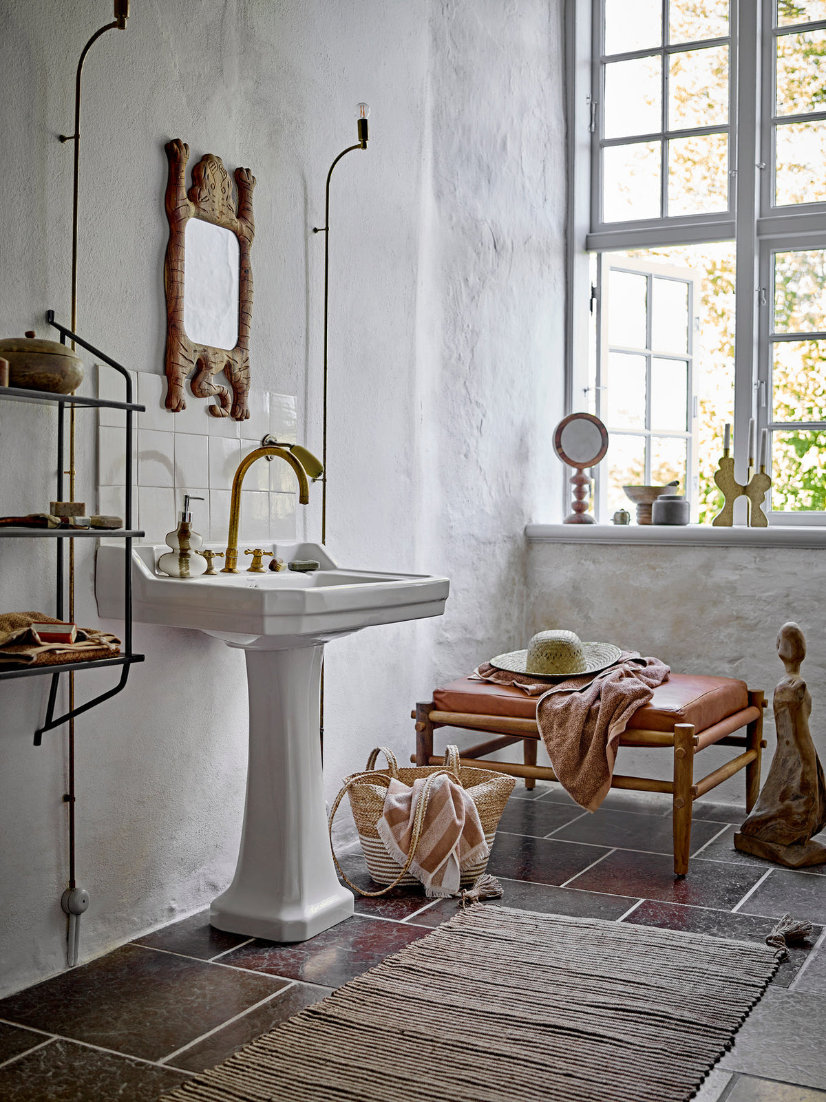 Kahla Handtuch, Braun, Baumwolle in Brown präsentiert im Onlineshop von KAQTU Design AG. Handtuch ist von Bloomingville
