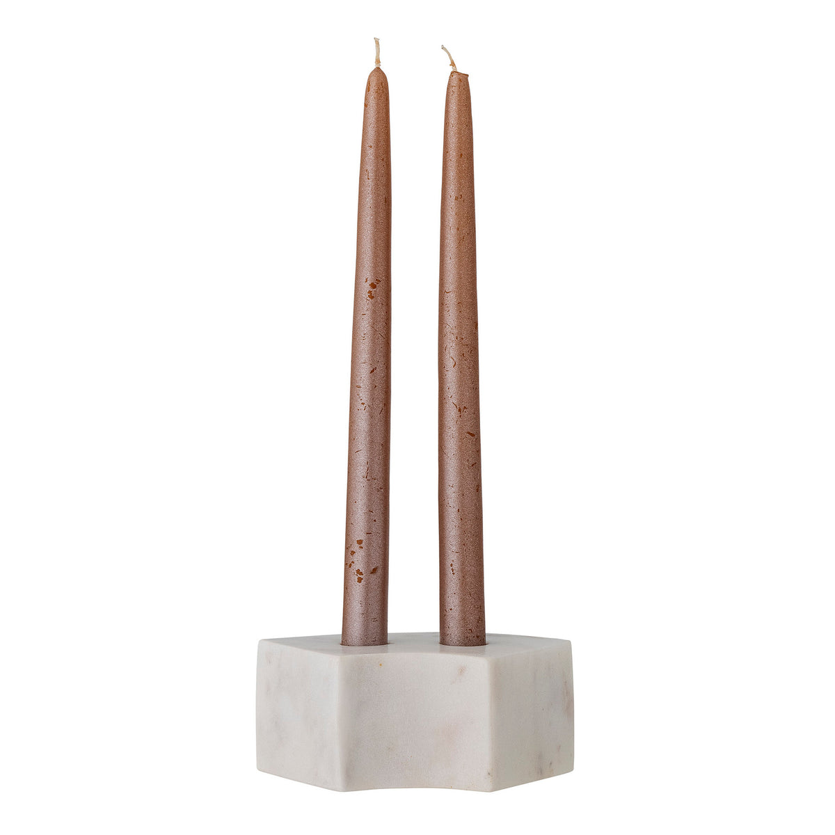 Florida Kerzenhalter, Weiss, Marmor in Weiss präsentiert im Onlineshop von KAQTU Design AG. Kerzenständer ist von Bloomingville