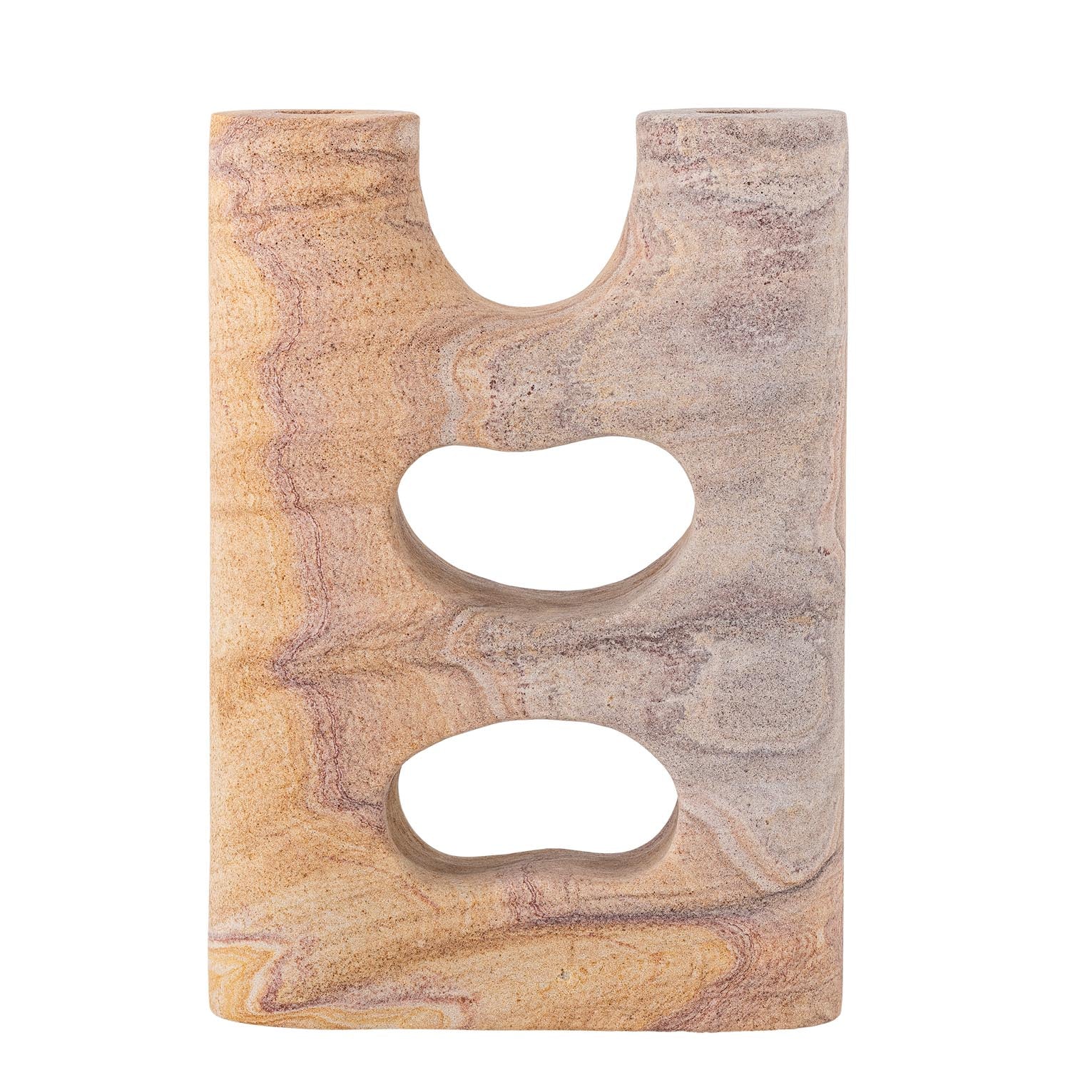 Lodi Kerzenhalter, Natur, Sandstein in Natur präsentiert im Onlineshop von KAQTU Design AG. Kerzenständer ist von Bloomingville