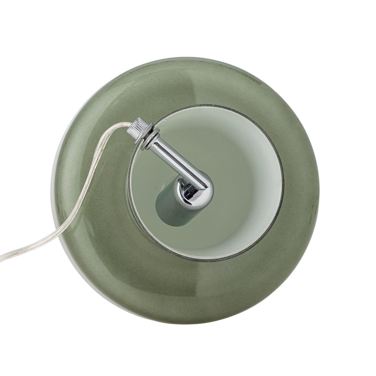 Die Paddy Tischlampe von Bloomingville begeistert mit ihrem einzigartigen, pilzförmigen Design aus grünem Glas und sorgt für stilvolle Akzente in jedem Raum.