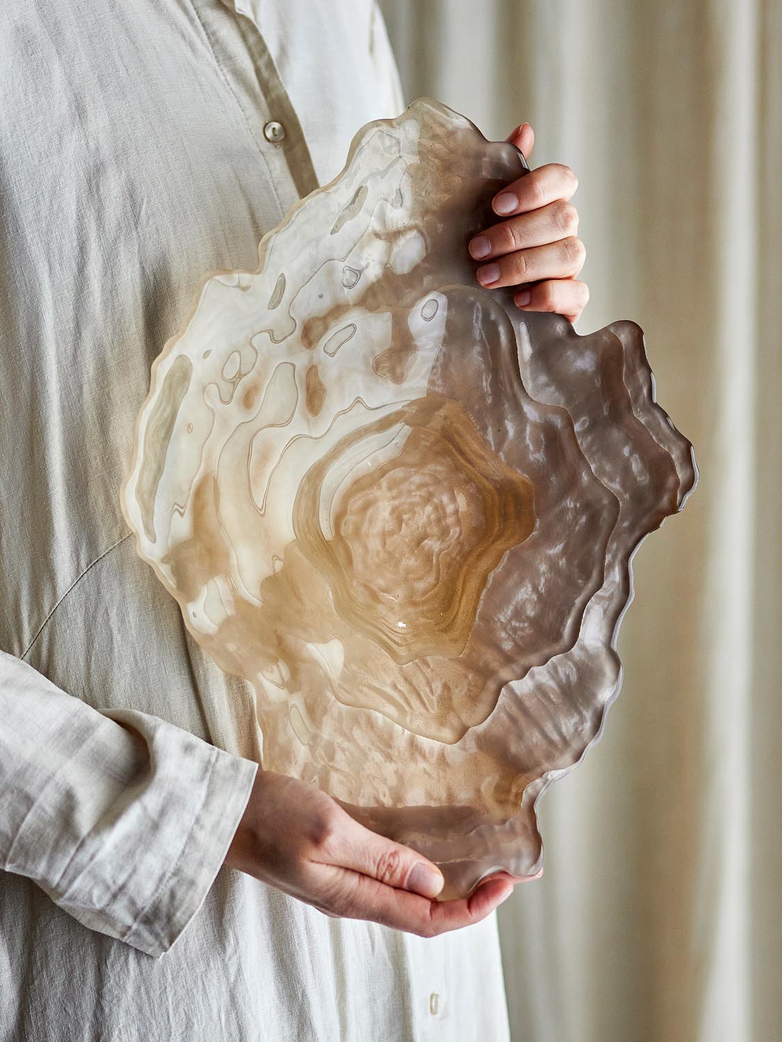 Aiku Schale, Natur, Glas in Nature präsentiert im Onlineshop von KAQTU Design AG. Schale ist von Bloomingville