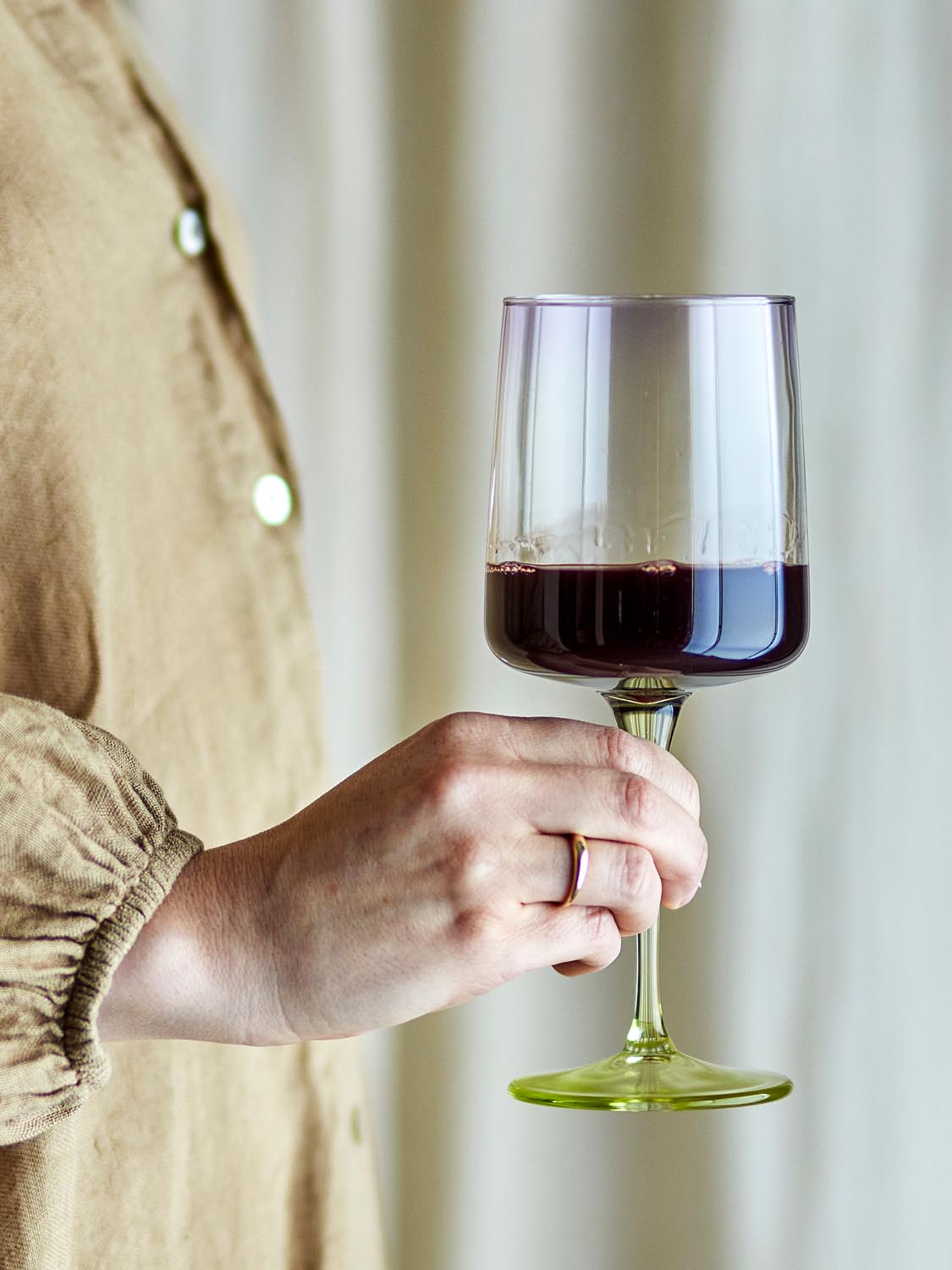 Luciana Weinglas, Violett, Glas in Purple präsentiert im Onlineshop von KAQTU Design AG. Glas ist von Bloomingville