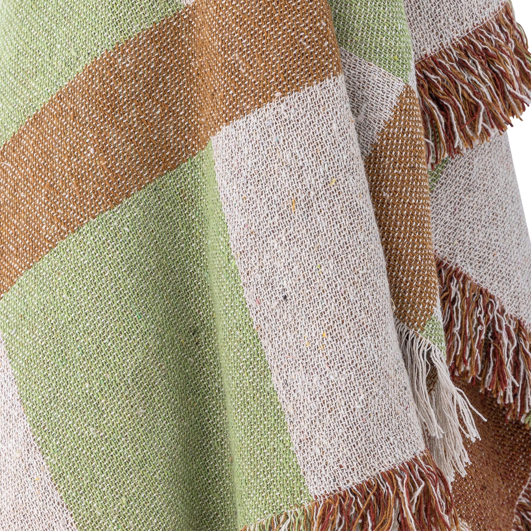 Galvin Decke, Bunt, Recycelte Baumwolle in Multi präsentiert im Onlineshop von KAQTU Design AG. Bettüberwurf ist von Bloomingville