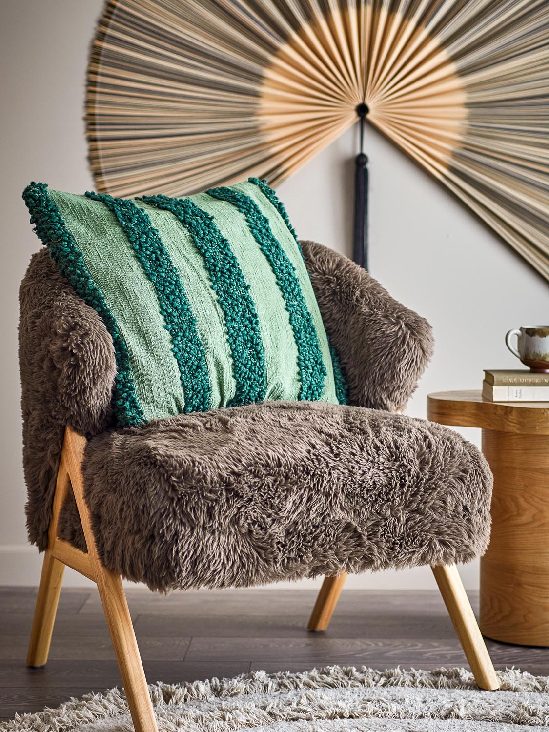 Cory Kissen, Grün, Baumwolle OEKO-TEX® in Green präsentiert im Onlineshop von KAQTU Design AG. Deko Kissenbezug ist von Bloomingville
