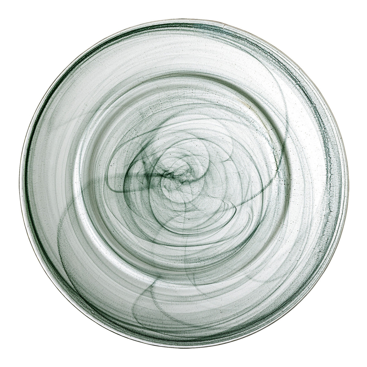 Amelie Teller, Grün, Glas in Green präsentiert im Onlineshop von KAQTU Design AG. Teller ist von Bloomingville