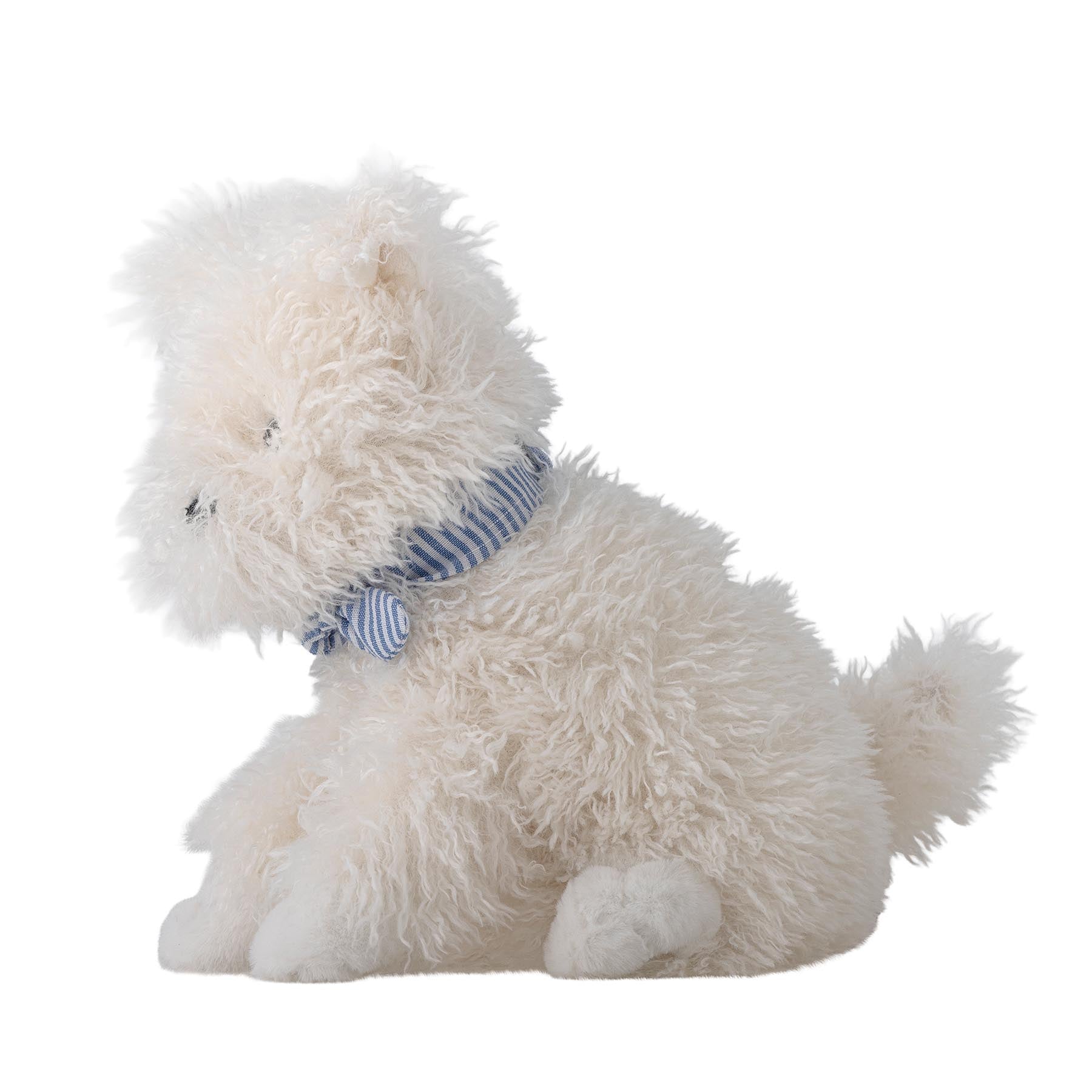 Tito Plüschtier, Weiß, Polyester in White präsentiert im Onlineshop von KAQTU Design AG. Zelt Kids ist von Bloomingville Mini