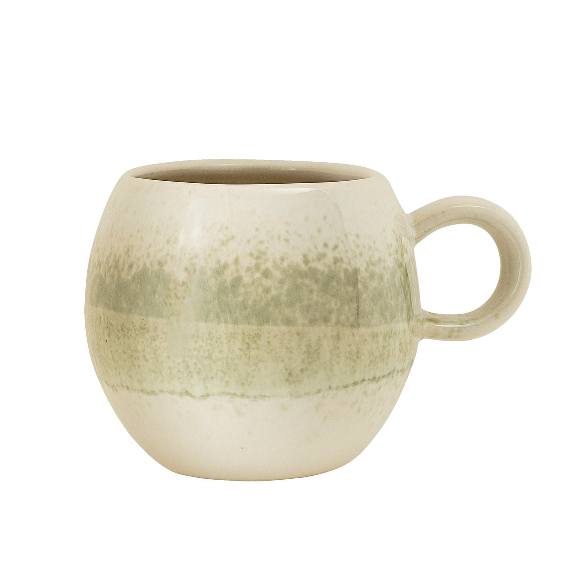 Paula Tasse, Grün, Steingut in Grün präsentiert im Onlineshop von KAQTU Design AG. Tasse ist von Bloomingville