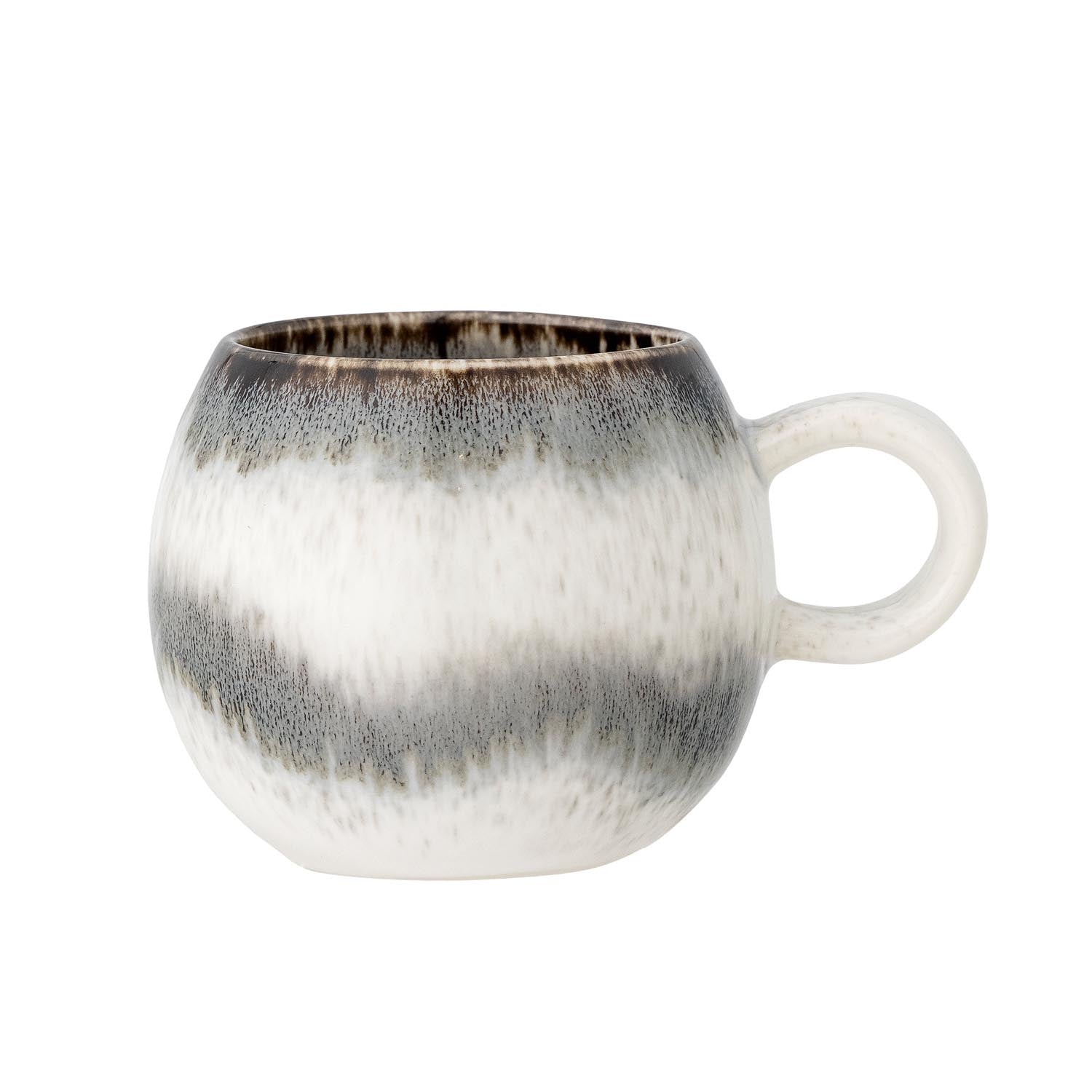Paula Tasse, Grau, Steingut in Grau präsentiert im Onlineshop von KAQTU Design AG. Tasse ist von Bloomingville