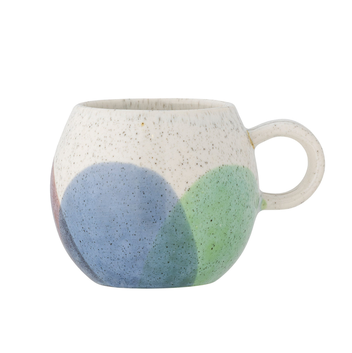 Paula Tasse, Blau, Steingut in Blau präsentiert im Onlineshop von KAQTU Design AG. Tasse ist von Bloomingville