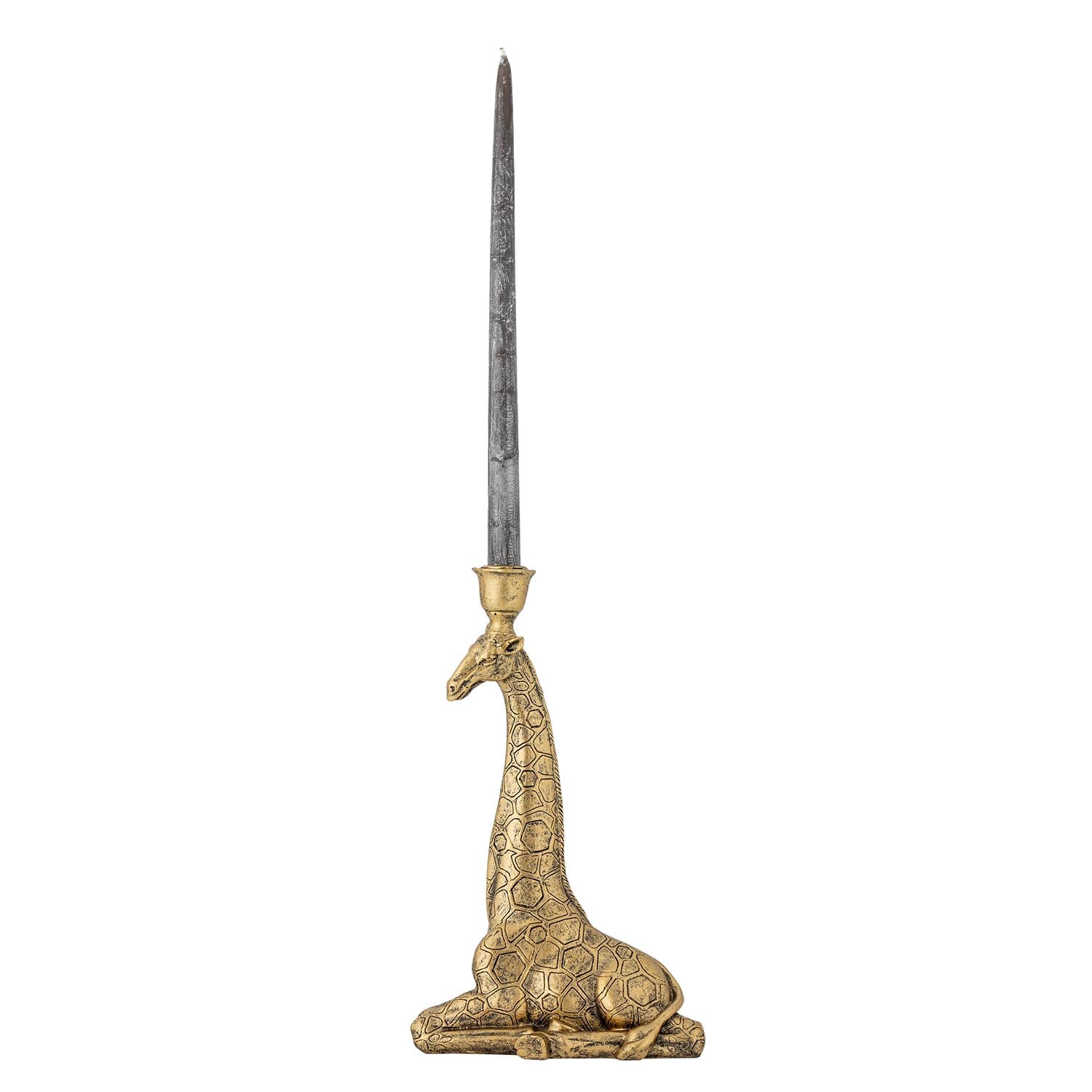 Setzen Sie stilvolle Akzente in Ihrer Einrichtung mit dem einzigartigen Twiga Kerzenhalter aus goldfarbenem Polyresin von Creative Collection.