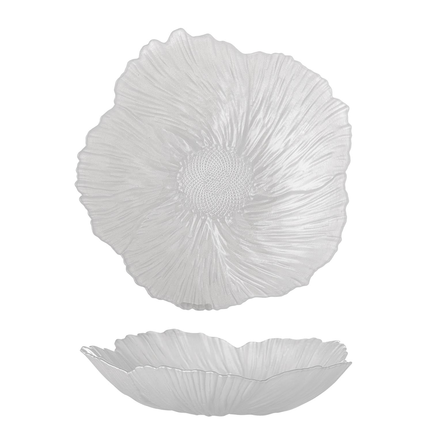 Iani Schale, Weiss, Glas in Weiss präsentiert im Onlineshop von KAQTU Design AG. Schale ist von Bloomingville