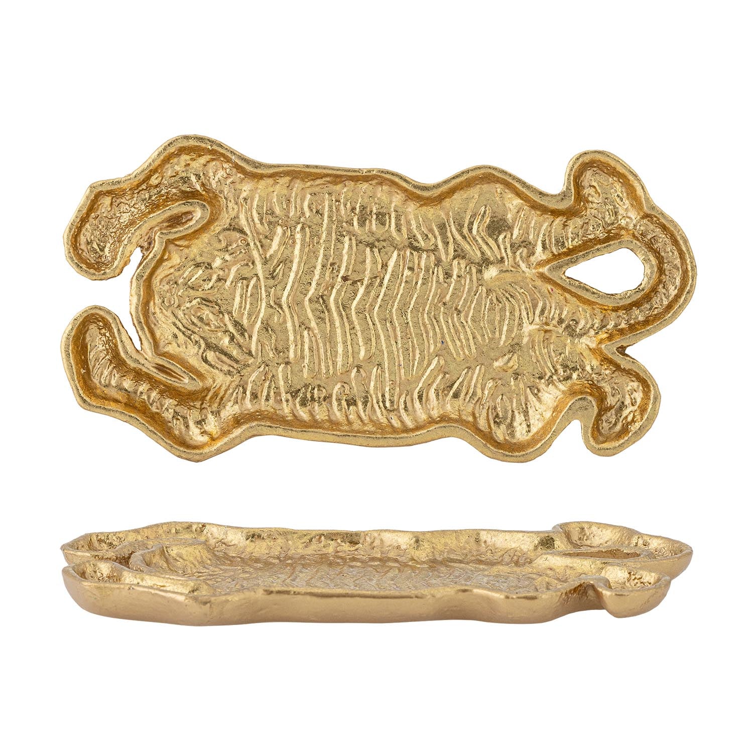 Lester Tablett, Gold, Gusseisen in Gold präsentiert im Onlineshop von KAQTU Design AG. Tablett ist von Bloomingville