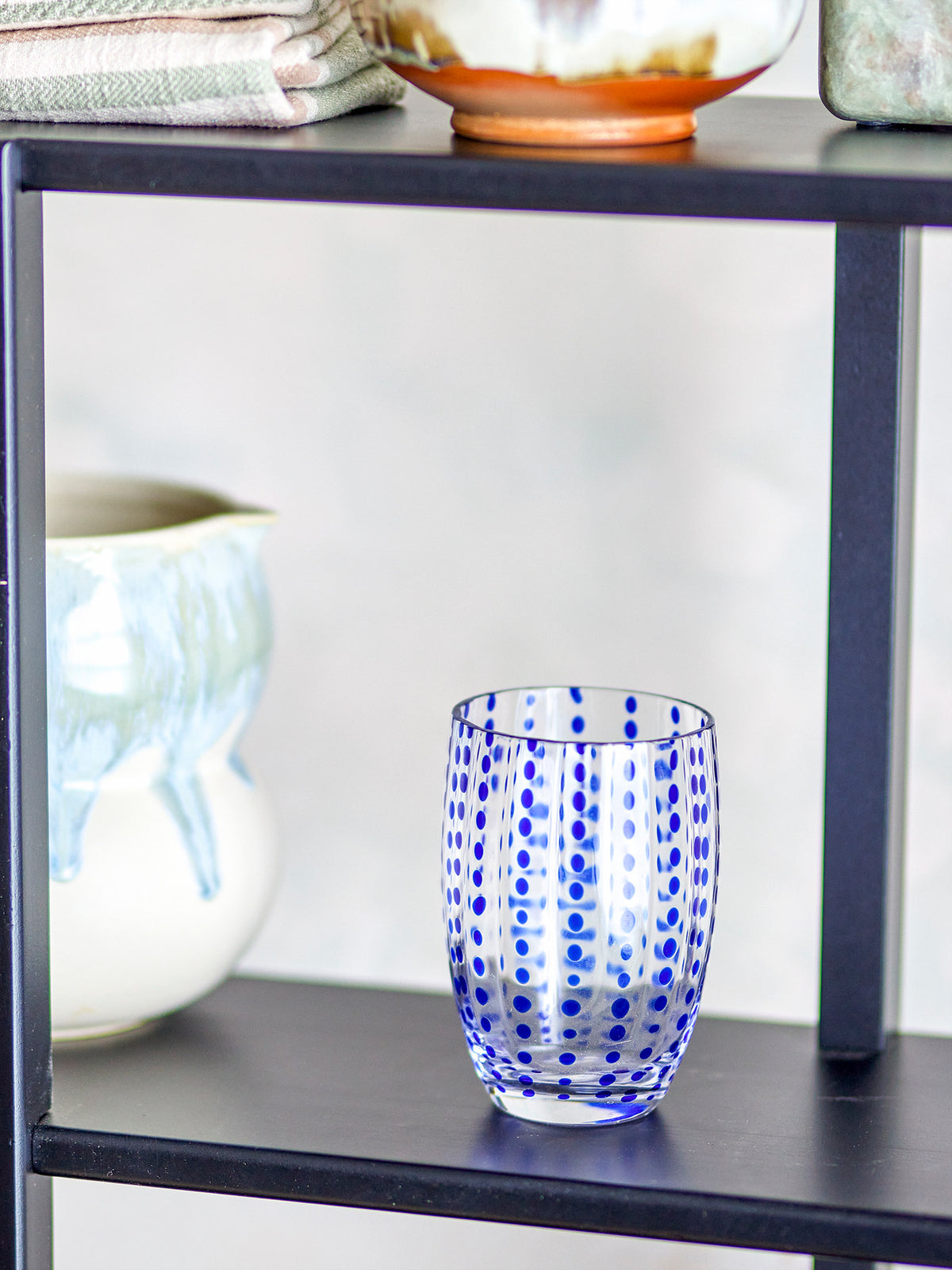 Brinley Trinkglas, Blau, Glas in Blau präsentiert im Onlineshop von KAQTU Design AG. Trinkgläser ist von Bloomingville