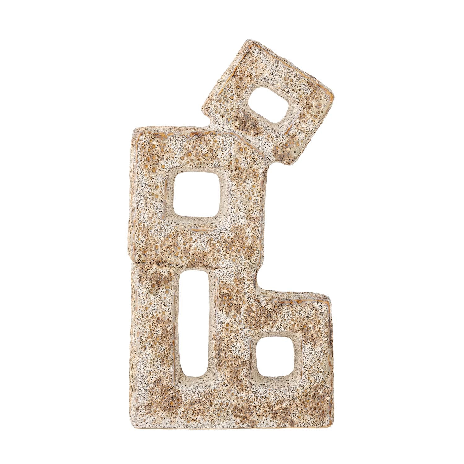 Caine Deko, Weiss, Steingut in Weiss präsentiert im Onlineshop von KAQTU Design AG. Kunstgegenstände ist von Bloomingville