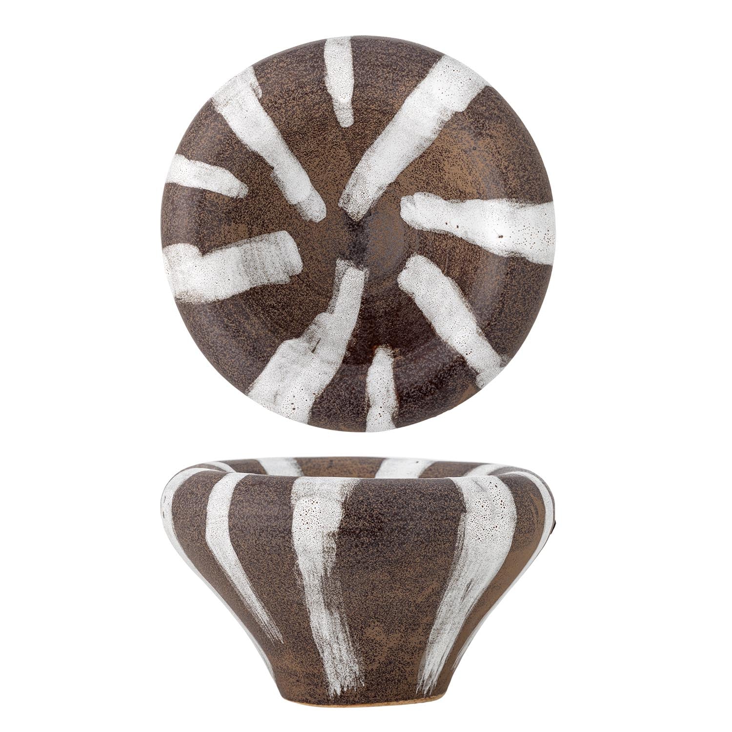 Ladris Schale, Braun, Steingut in Braun präsentiert im Onlineshop von KAQTU Design AG. Schale ist von Bloomingville