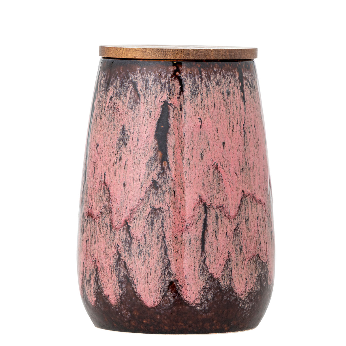 Rayen Gefäss mit Deckel, Rose, Steingut in Rose präsentiert im Onlineshop von KAQTU Design AG. Kanne ist von Creative Collection