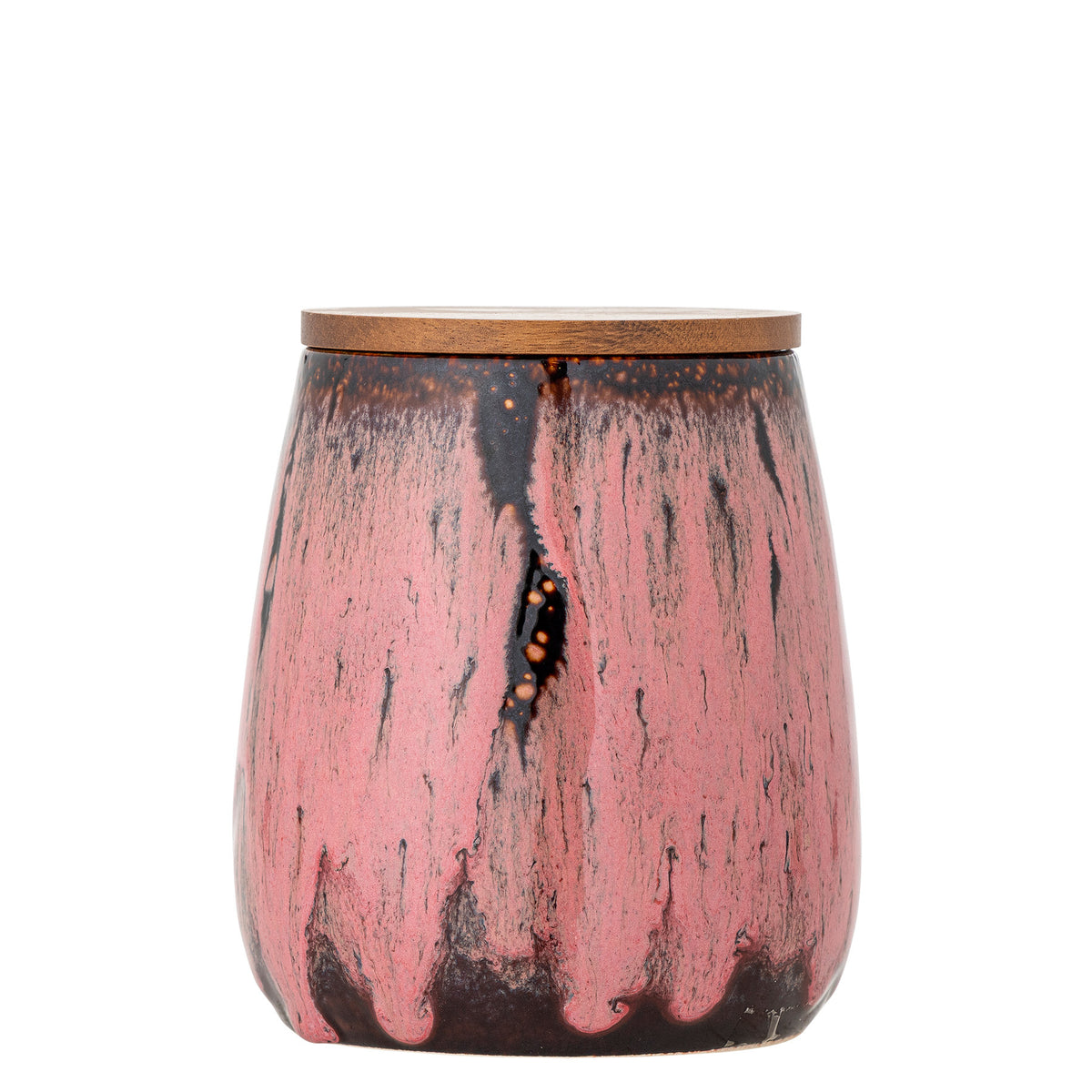 Rayen Gefäss mit Deckel, Rose, Steingut in Rose präsentiert im Onlineshop von KAQTU Design AG. Kanne ist von Creative Collection