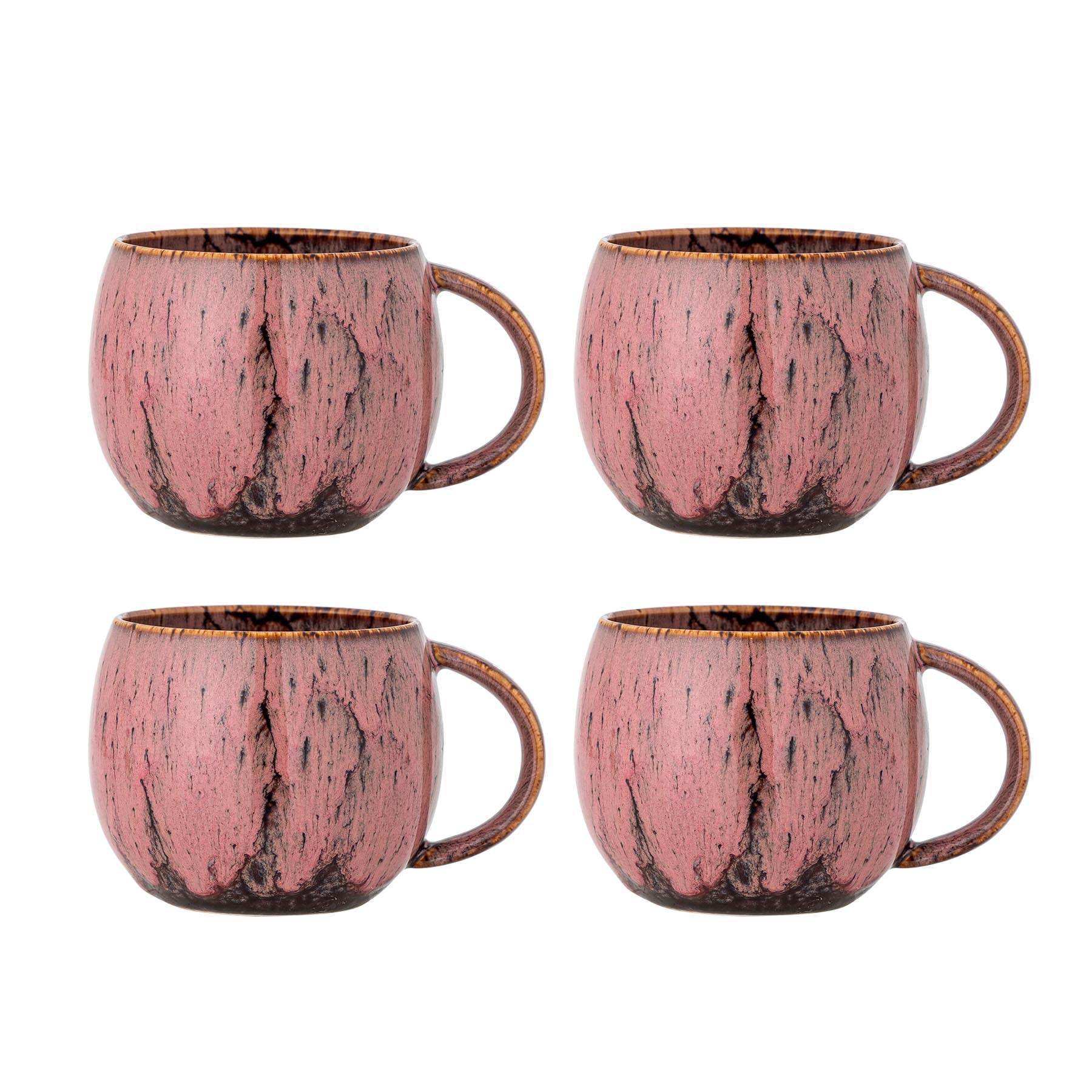 Rayen Becher, Rose, Steingut in Rose präsentiert im Onlineshop von KAQTU Design AG. Tasse ist von Creative Collection