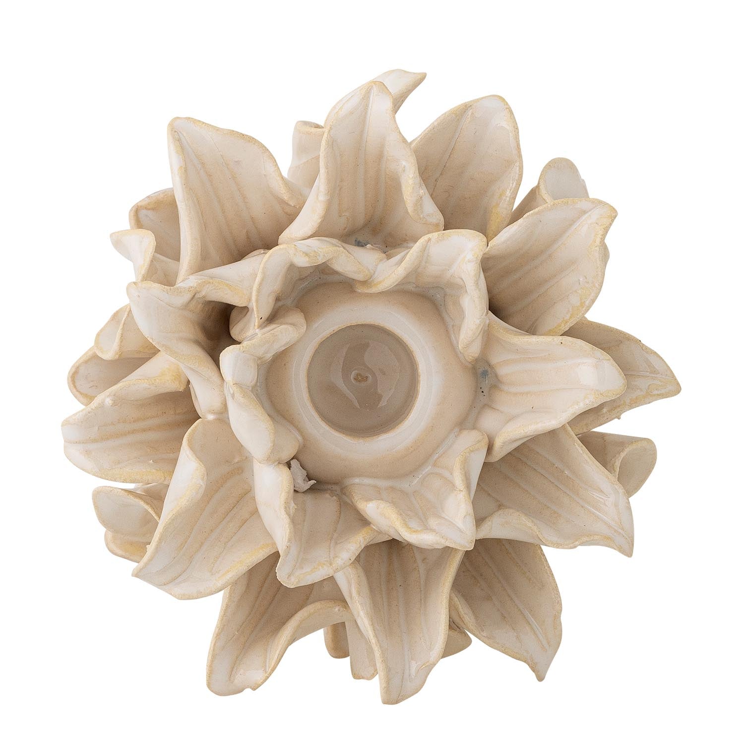 Stilvoller Phyllis Kerzenhalter von Bloomingville aus edlem Steinzeug. Handgefertigt mit individueller Glasur, ideal für jede Einrichtung.