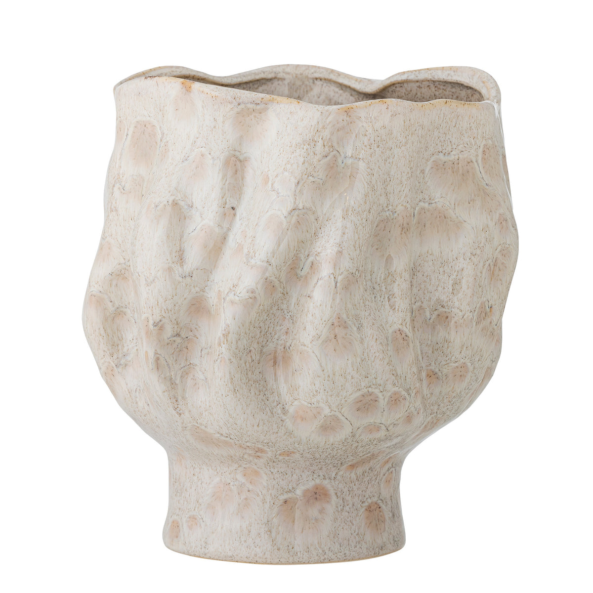 Adair Vase, Weiss, Steingut in Weiss präsentiert im Onlineshop von KAQTU Design AG. Vase ist von Bloomingville