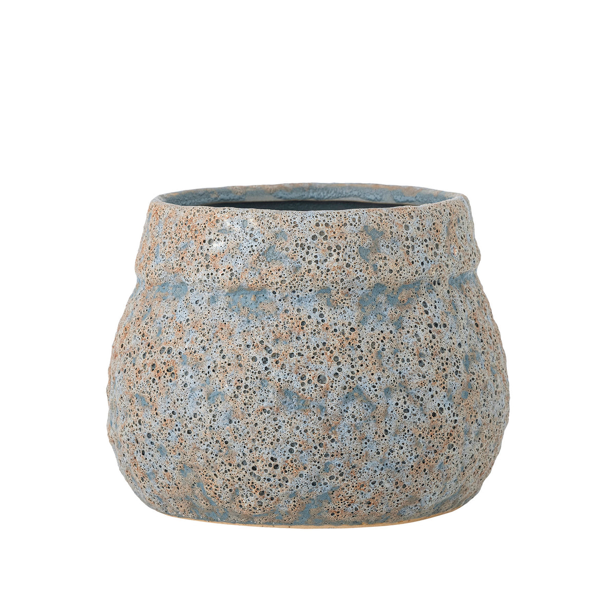 Mayia Blumentopf, Grau, Steingut in Grau präsentiert im Onlineshop von KAQTU Design AG. Blumentopf ist von Bloomingville
