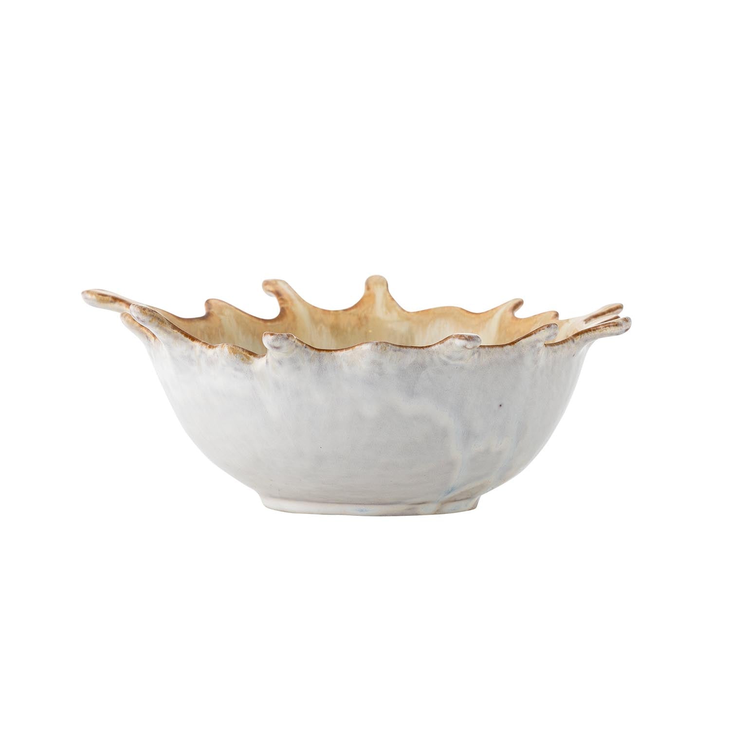 Entdecken Sie die Alcott Schale von Bloomingville – ein einzigartiges Steingut-Design mit reaktiver Glasur, ideal für jeden Anlass und stilvolle Akzente.