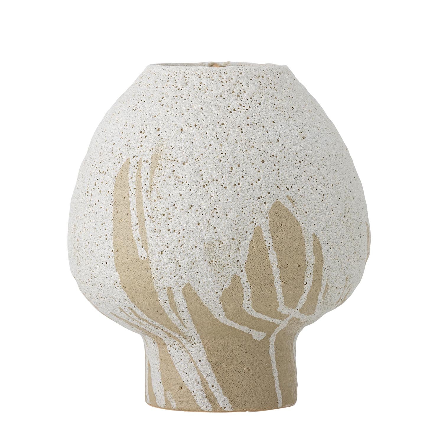 Morag Vase, Natur, Steingut in Natur präsentiert im Onlineshop von KAQTU Design AG. Vase ist von Bloomingville