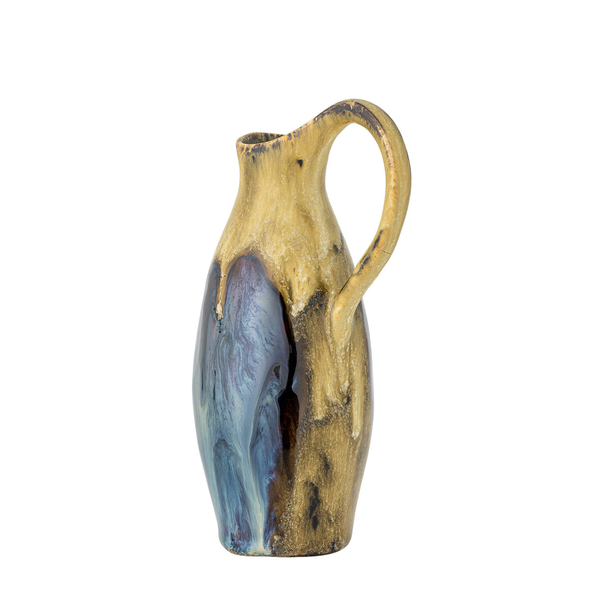 Jenkins Vase, Gelb, Steingut in Gelb präsentiert im Onlineshop von KAQTU Design AG. Vase ist von Creative Collection