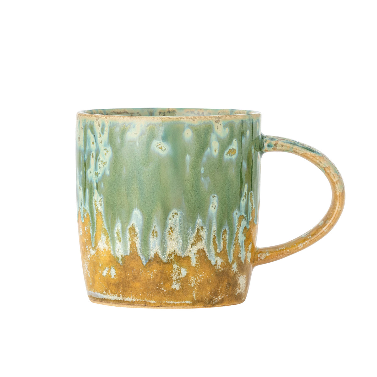 Milani Becher, Grün, Steingut in Grün präsentiert im Onlineshop von KAQTU Design AG. Tasse ist von Bloomingville